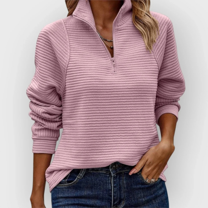 Lotti - Elegant lightweight blouse with metal rail