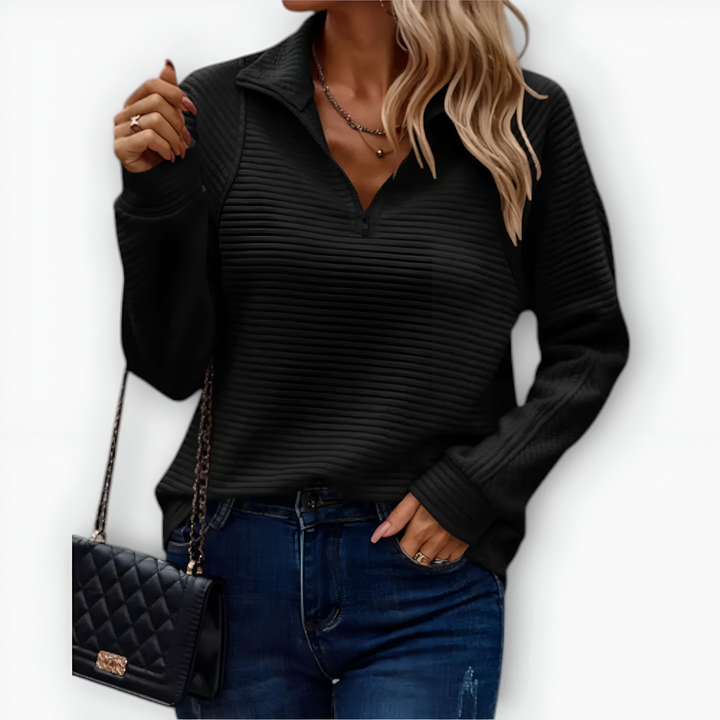 Lotti - Elegant lightweight blouse with metal rail