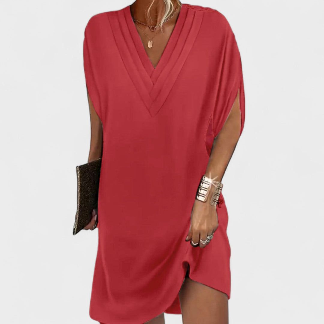 Bernadett - Elegáns ruha nyitott ujjal