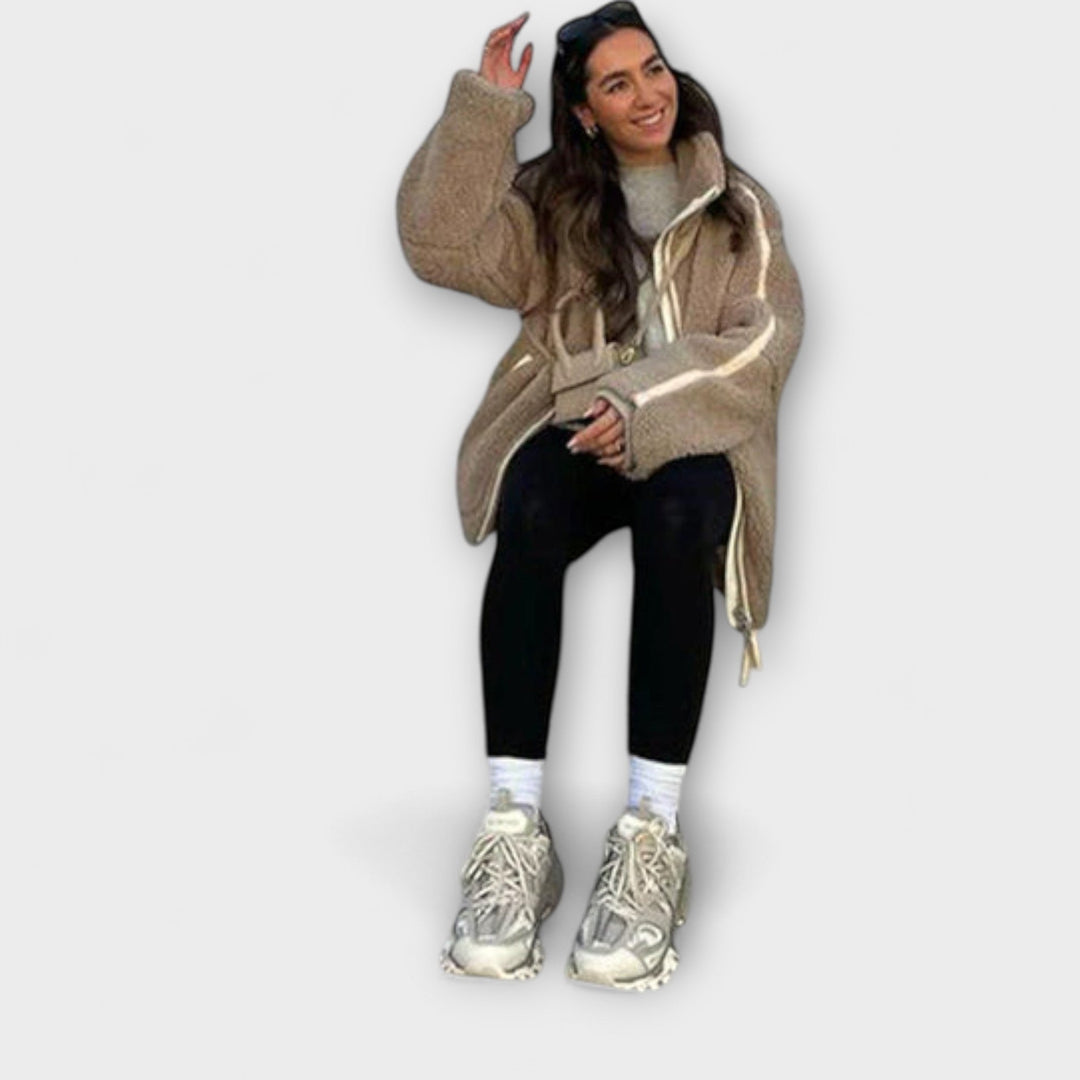 Léna | Kellemes kényelem sherpa fleece dzseki