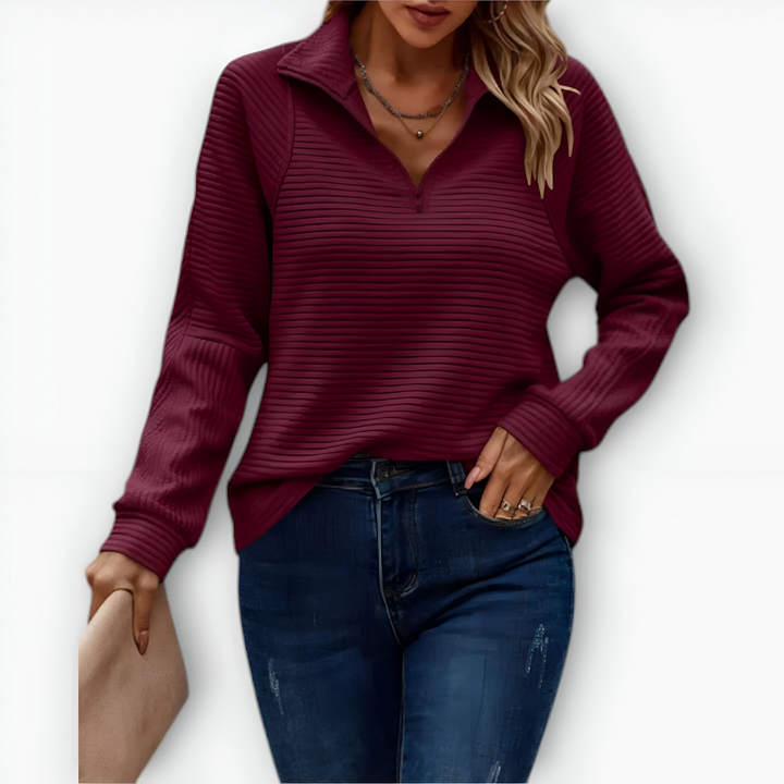 Lotti - Elegant lightweight blouse with metal rail