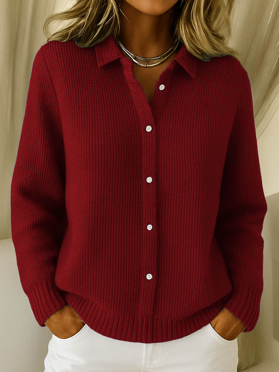 Réka | Classic knitted button cardigan