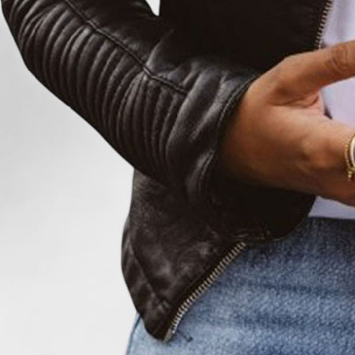 Mira - Elegáns bőrkabát