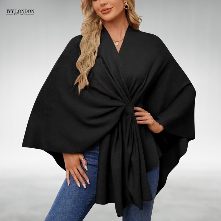 Eszter | Elegáns drapérral készült kardigán hasfedéssel