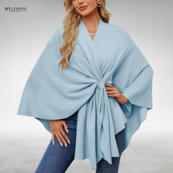 Eszter | Elegáns drapérral készült kardigán hasfedéssel