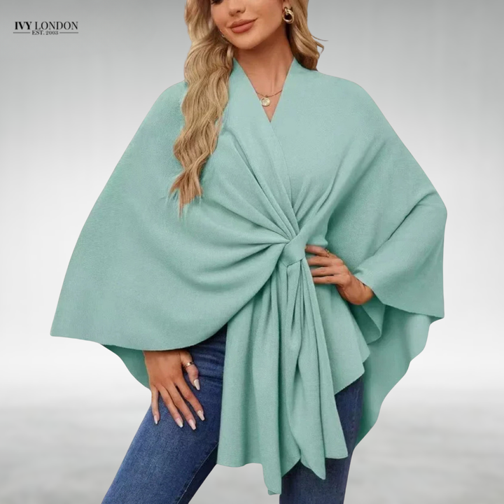 Eszter | Elegáns drapérral készült kardigán hasfedéssel