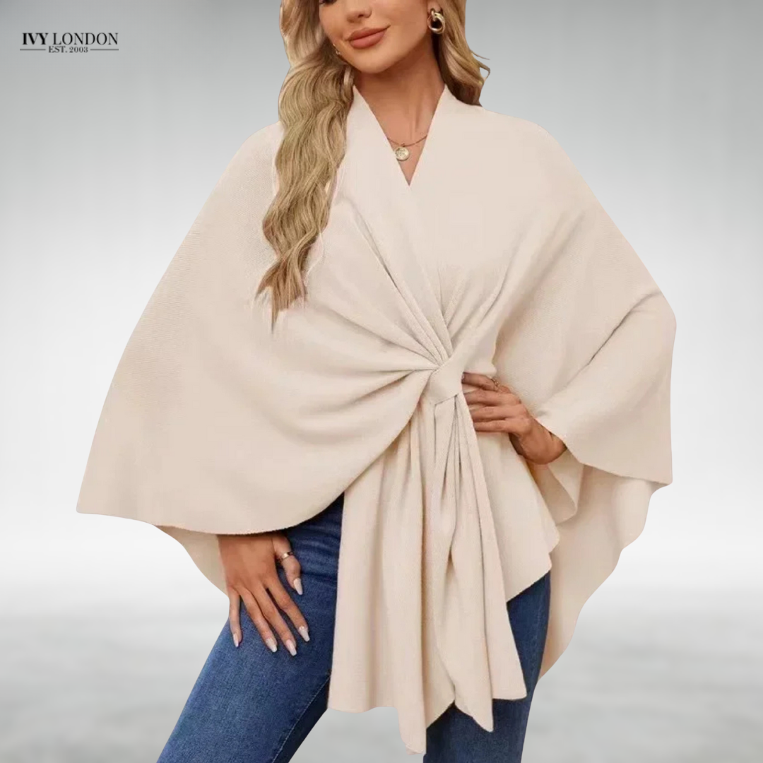 Eszter | Elegáns drapérral készült kardigán hasfedéssel