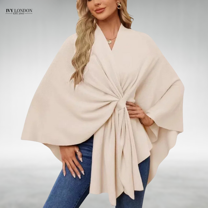 Eszter | Elegáns drapérral készült kardigán hasfedéssel