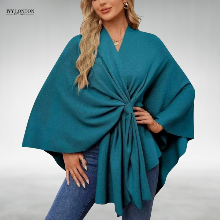 Eszter | Elegáns drapérral készült kardigán hasfedéssel