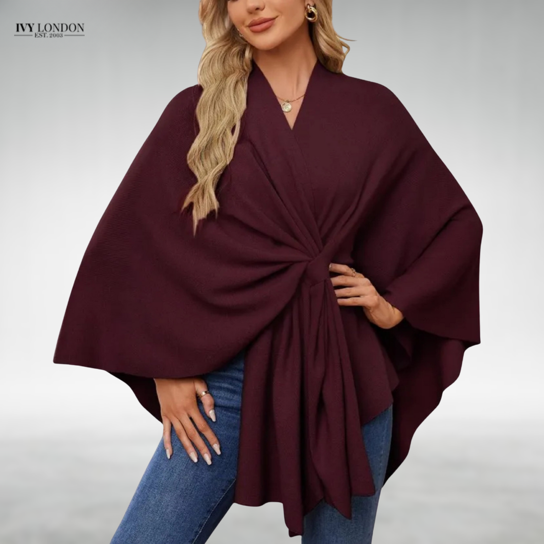 Eszter | Elegáns drapérral készült kardigán hasfedéssel