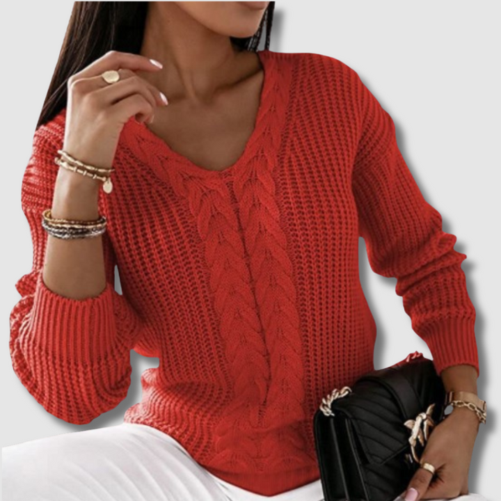 Emese | Elegáns skandináv kötött pulóver