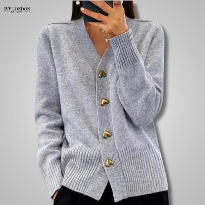 Zita | Elegáns kardigán nőies drapélval