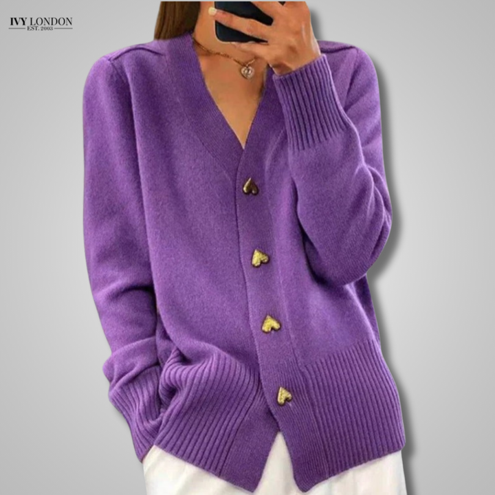 Zita | Elegáns kardigán nőies drapélval