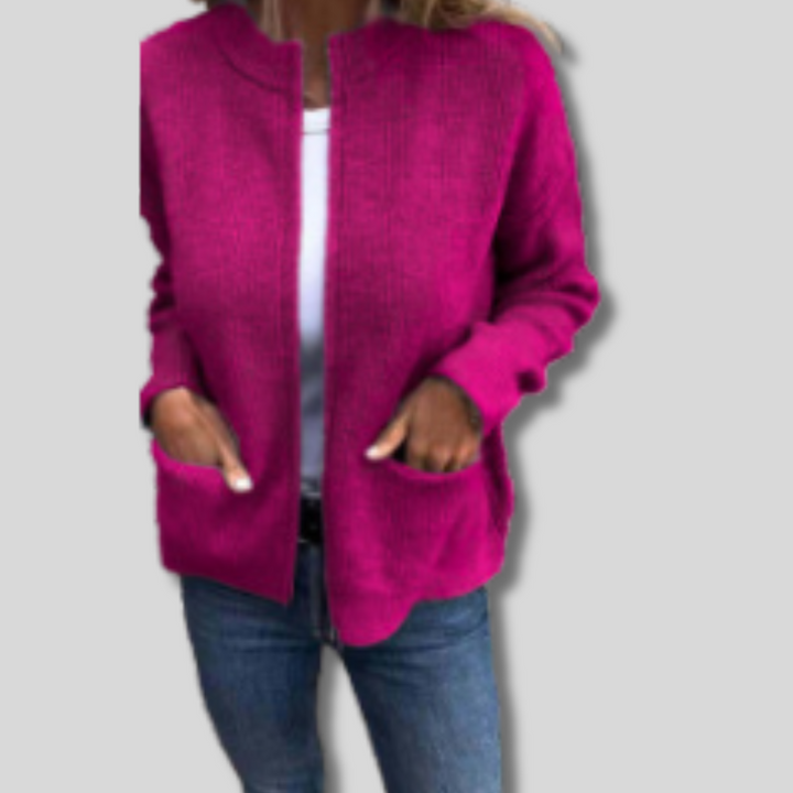 Zita | Elegáns kötött zipzáros kardigán