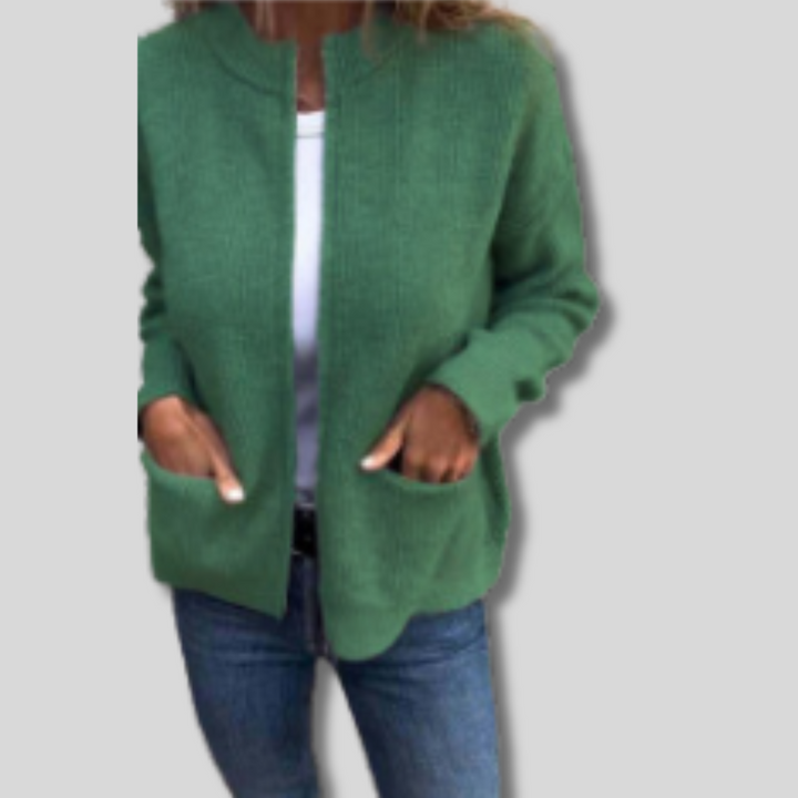 Zita | Elegáns kötött zipzáros kardigán