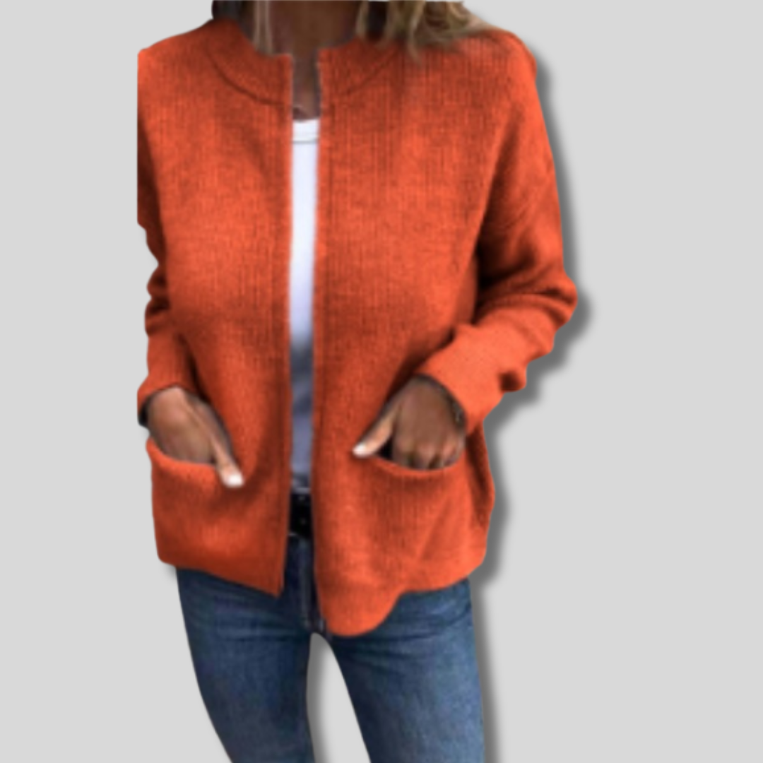 Zita | Elegáns kötött zipzáros kardigán