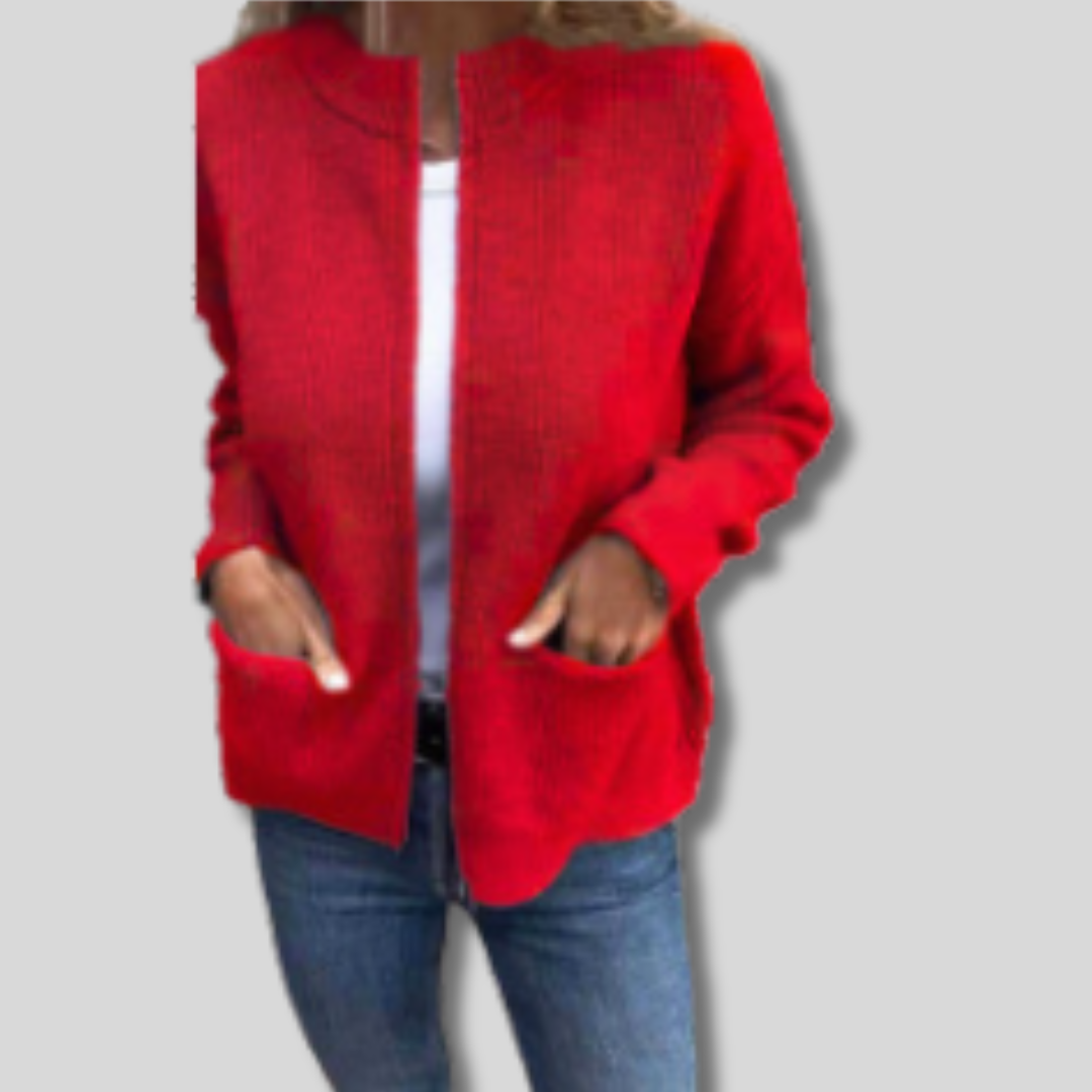 Zita | Elegáns kötött zipzáros kardigán