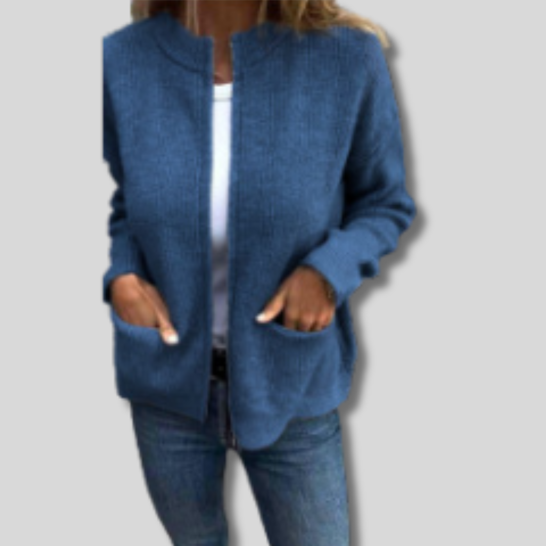 Zita | Elegáns kötött zipzáros kardigán