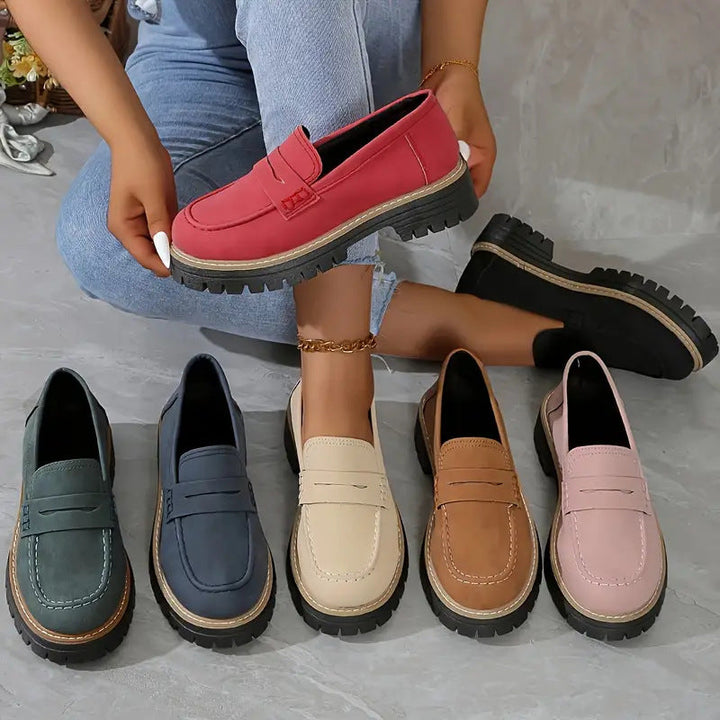 Léna | Klasszikus kényelmes slip-on lélegző mokaszinok