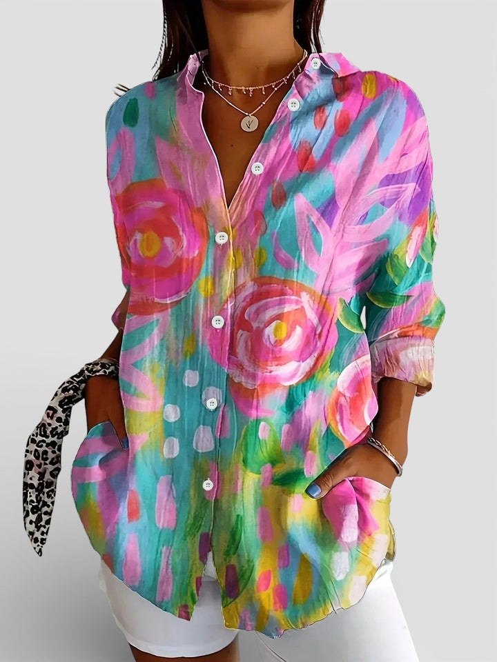 Nina™ | Színes mintás blúz