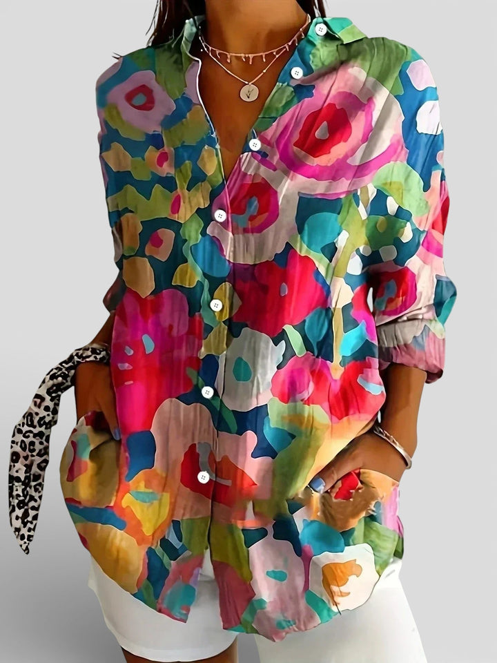 Nina™ | Színes mintás blúz