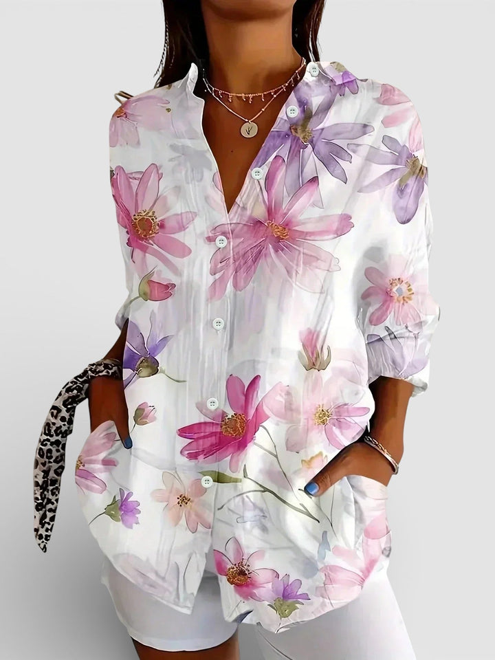 Nina™ | Színes mintás blúz