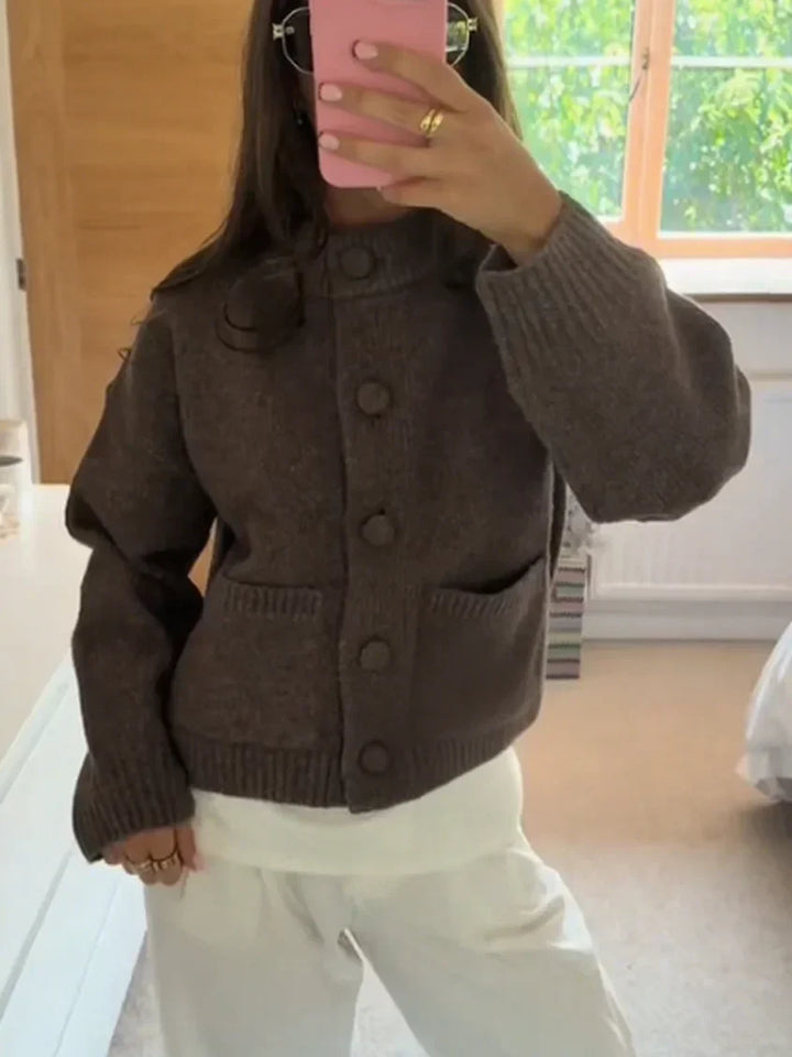 Virág | Elegáns rövid kardigán