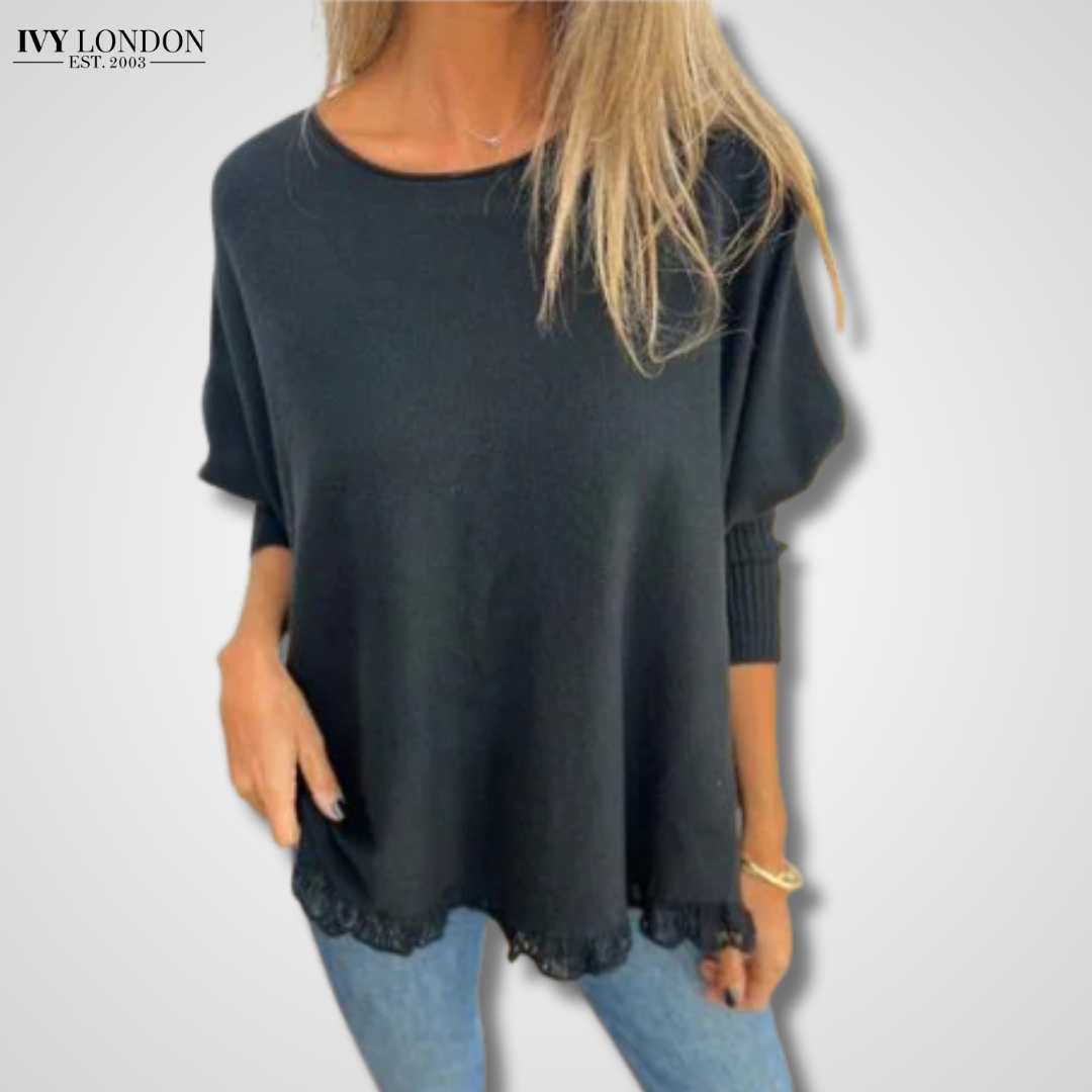 Zita | Elegáns fringe hem kötött felső