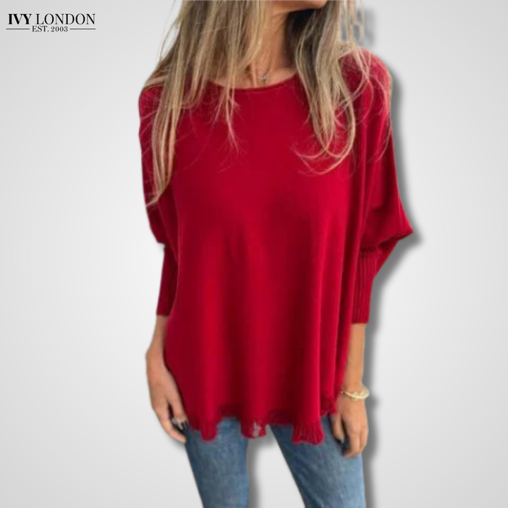 Zita | Elegáns fringe hem kötött felső